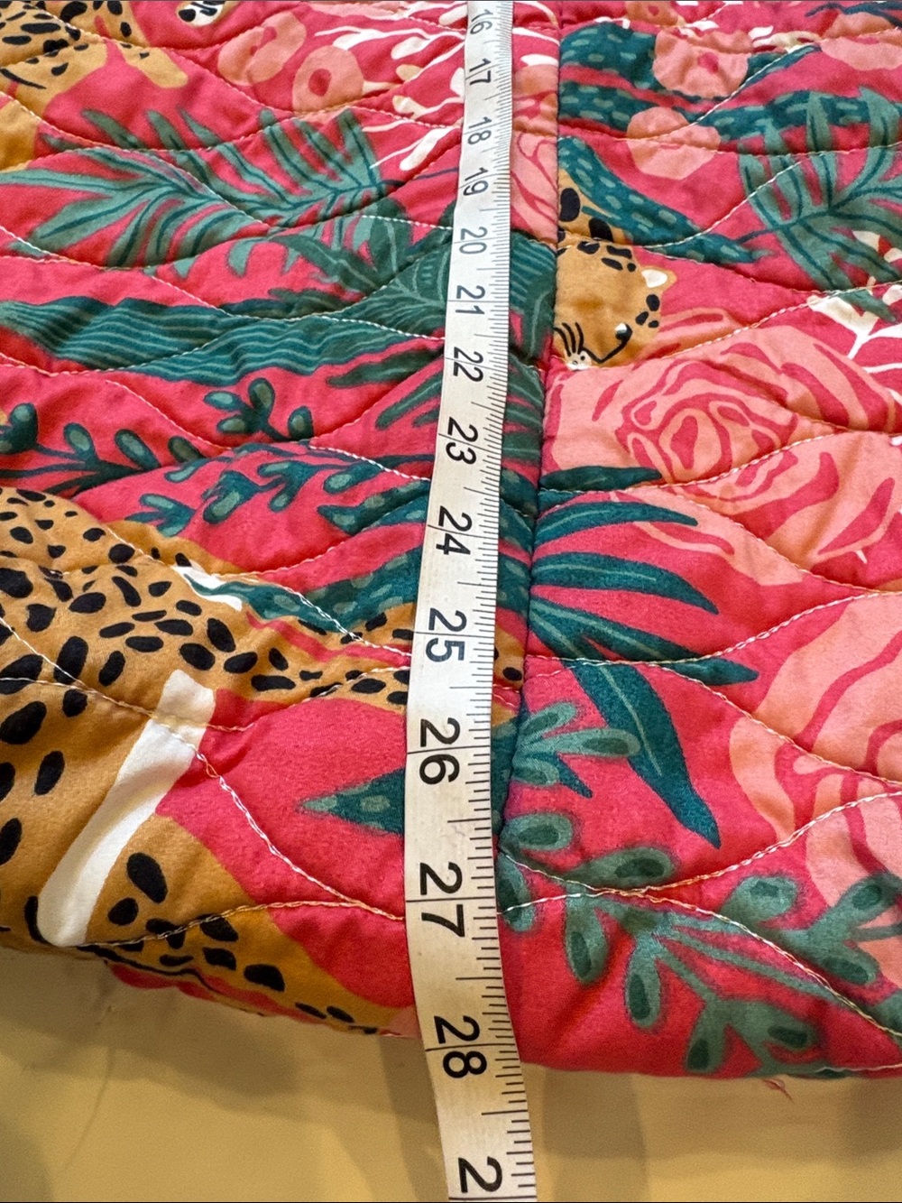 Upcycled Juicy Couture pillow case, Quilted Floral & Leopard Print Hobo Bag - Picture 3 of 4